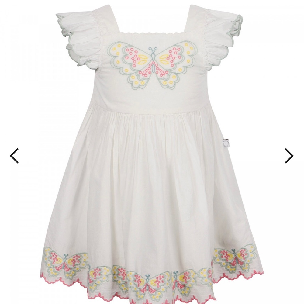 9 month Stella McCartney Kids Embroidered Butterfly dress NWT